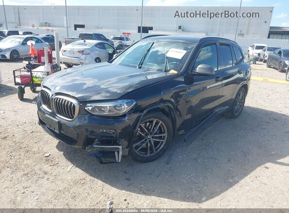 5UXTY9C08M9D81749 2021 BMW X3 Black Przód lewy