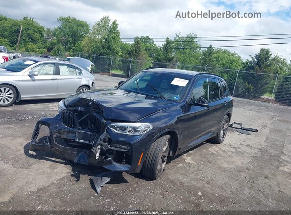 5UXTY9C08M9D92234 2021 BMW X3 Black Передня ліва чверть