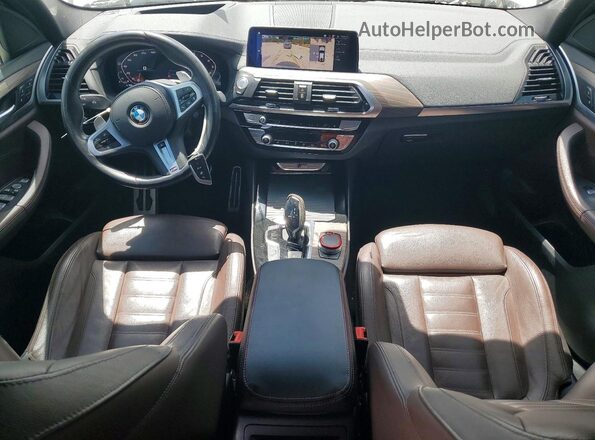 5UXTY9C0XLLE60289 2020 BMW X3 White Առջևի վահանակի տեսք