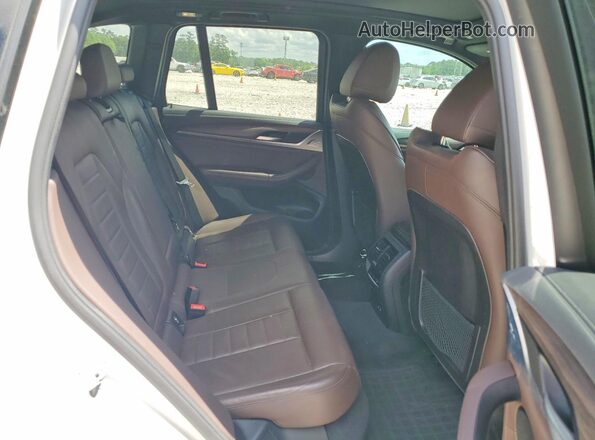5UXTY9C0XLLE60289 2020 BMW X3 White Սալոնի հետևի տեսք