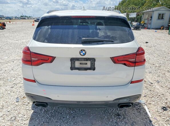 5UXTY9C0XLLE60289 2020 BMW X3 White Հետևի տեսք