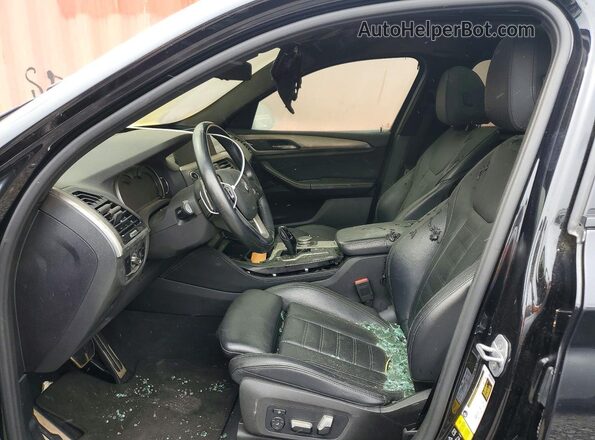 5UXUJ3C54KLG55255 2019 BMW X4 Black Front interior view