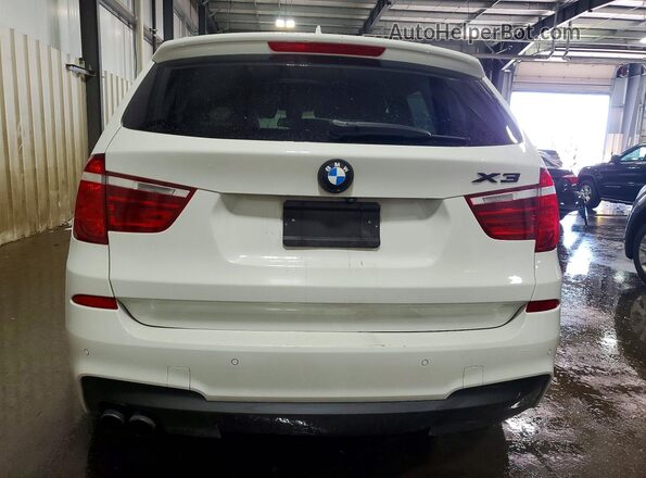5UXWX7C3XH0U44176 2017 BMW X3 White Rear view