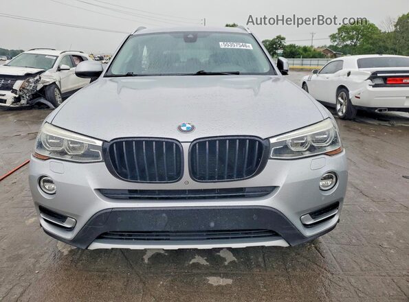 5UXWX7C50G0S15358 2016 BMW X3 Silver Front view