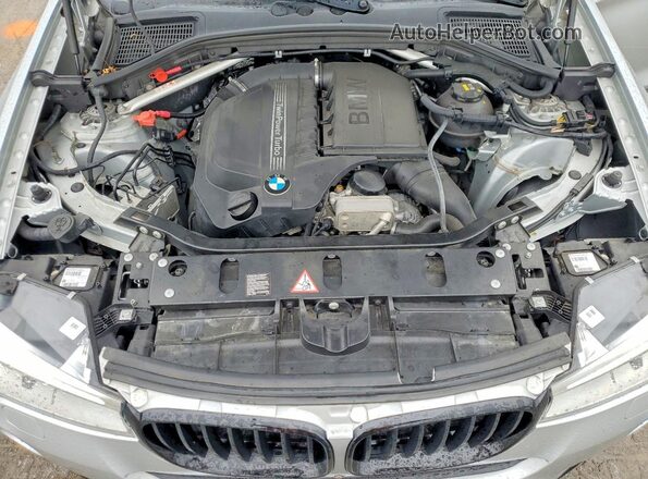 5UXWX7C50G0S15358 2016 BMW X3 Silver Engine compartment view