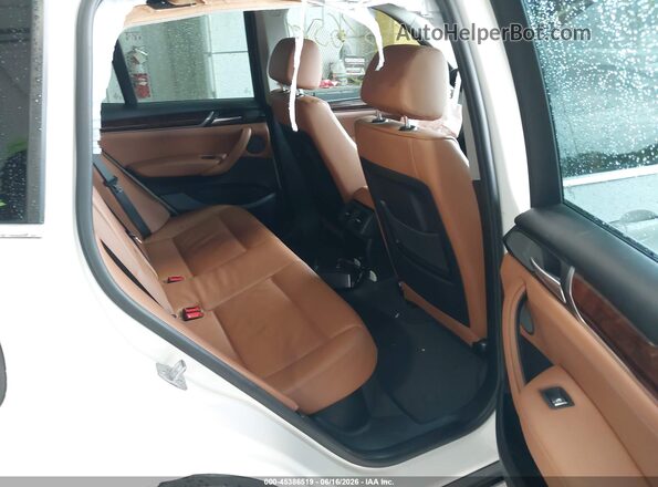 5UXWX7C51G0R16801 2016 BMW X3 White VIN კოდის სტიკერის ხედი