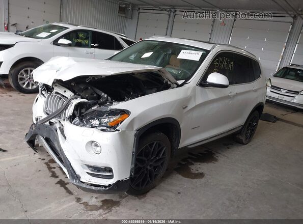 5UXWX7C51G0R16801 2016 BMW X3 White წინა მარცხენა ხედი სამი მეოთხედიდან