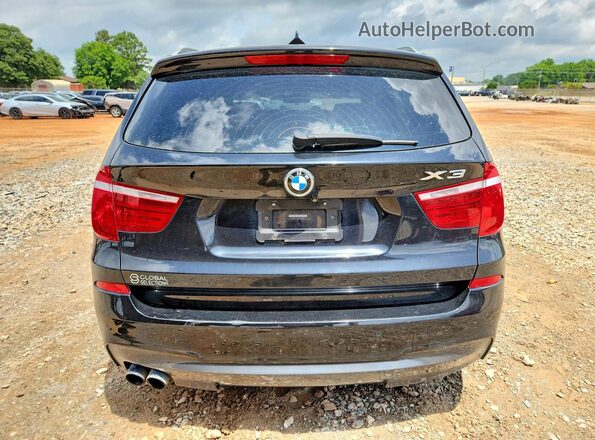 5UXWX7C54G0R17862 2016 BMW X3 Black Rear view