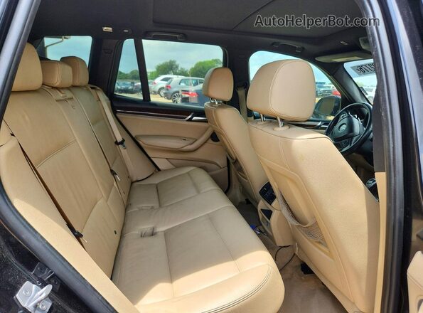 5UXWX7C54G0R17862 2016 BMW X3 Black Rear interior view