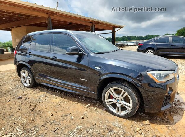 5UXWX7C54G0R17862 2016 BMW X3 Black Front right