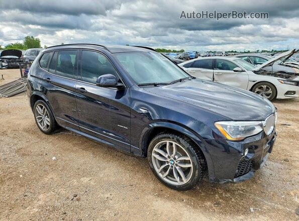 5UXWX7C54H0S18216 2017 BMW X3 Black Delantero derecho