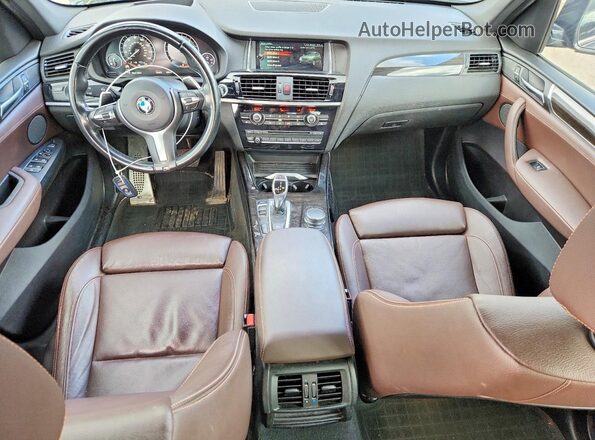 5UXWX7C54H0S18216 2017 BMW X3 Black Vista del salpicadero