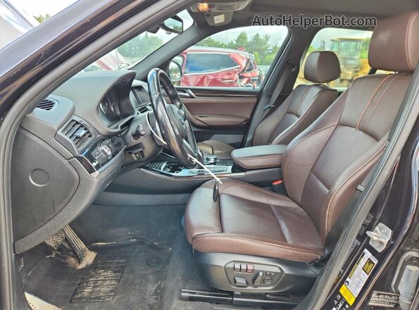 5UXWX7C54H0S18216 2017 BMW X3 Black Vista interior delantera