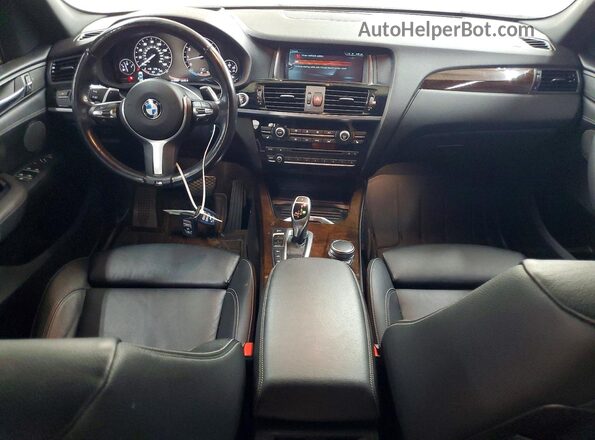 5UXWX7C55H0S18175 2017 BMW X3 White Vista del salpicadero