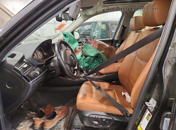 5UXWX7C59G0S17917 2016 BMW X3 Black Widok wnętrza z przodu
