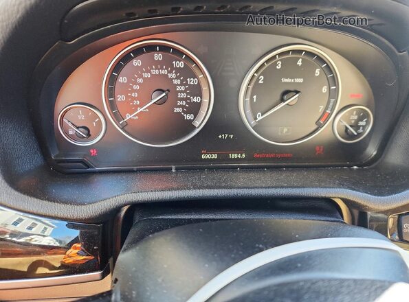 5UXWX9C30H0T17917 2017 BMW X3 Black Սարքավորումների վահանակի տեսք