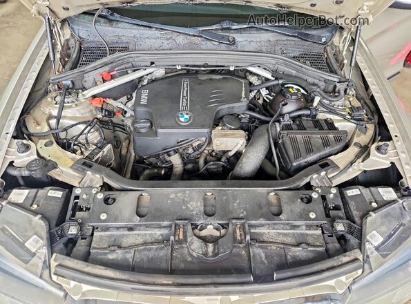 5UXWX9C30H0T19005 2017 BMW X3 Silver Engine compartment view