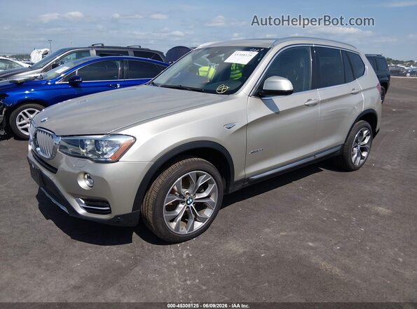 5UXWX9C30H0T21529 2017 BMW X3 Gold Передня ліва чверть