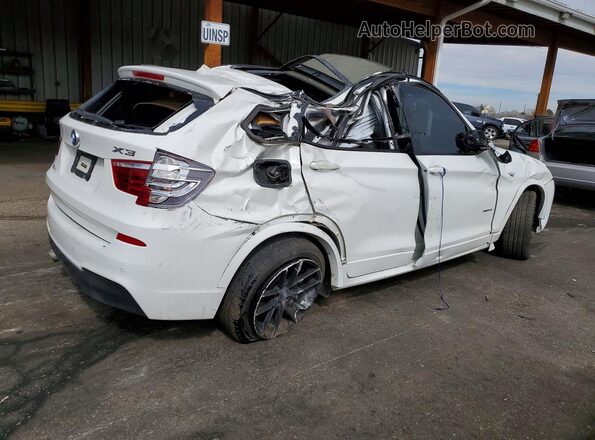 5UXWX9C30H0W75423 2017 BMW X3 White Trasero derecho