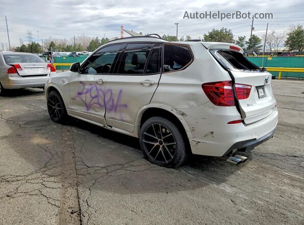 5UXWX9C30H0W75423 2017 BMW X3 White Trasero izquierdo
