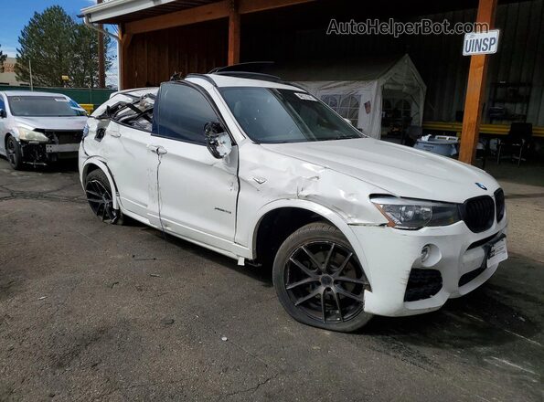 5UXWX9C30H0W75423 2017 BMW X3 White Delantero derecho