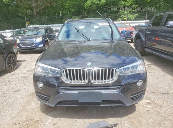 5UXWX9C31H0T20146 2017 BMW X3 Black Դիմացի տեսք