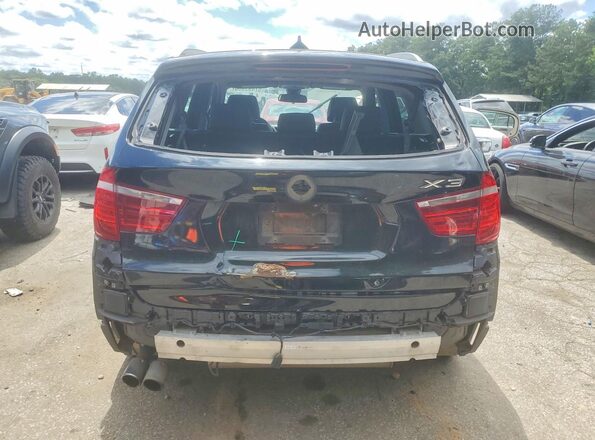 5UXWX9C31H0T20146 2017 BMW X3 Black Հետևի տեսք
