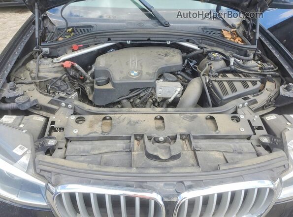 5UXWX9C31H0T20146 2017 BMW X3 Black Շարժիչի բաժամունքի տեսք