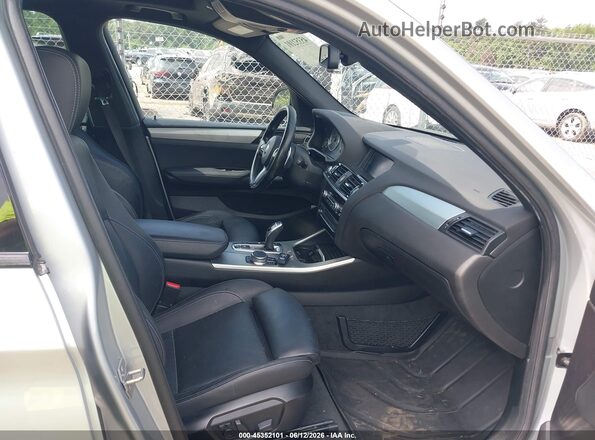 5UXWX9C32H0T20866 2017 BMW X3 Silver Widok wnętrza z przodu