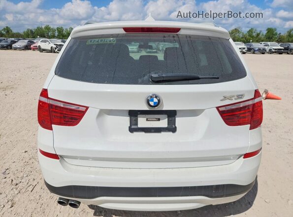 5UXWX9C32H0T20883 2017 BMW X3 White Հետևի տեսք