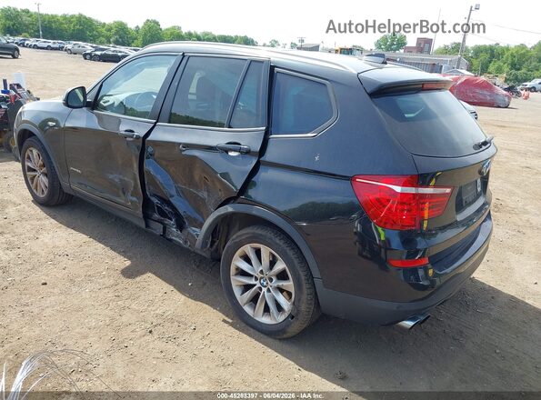 5UXWX9C34H0W67051 2017 BMW X3 Black Trasero izquierdo