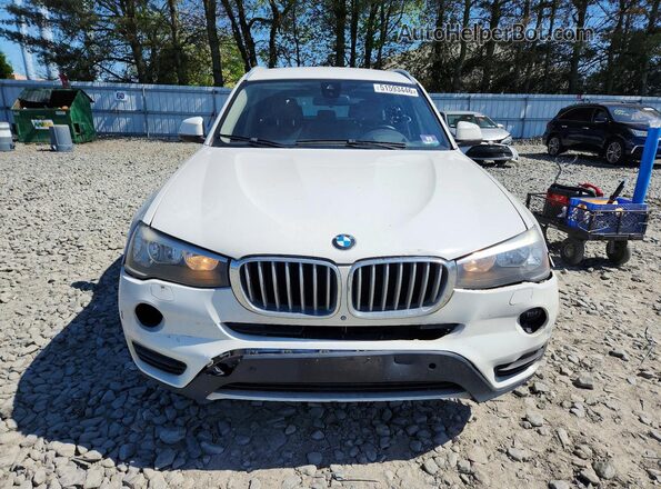 5UXWX9C34H0W67213 2017 BMW X3 White Front view