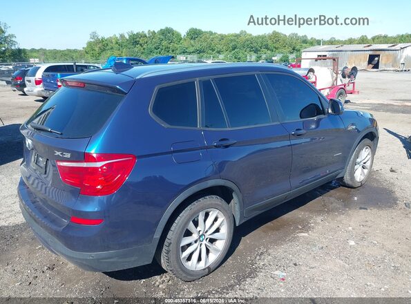 5UXWX9C35H0T20330 2017 BMW X3 Blue Tył prawy