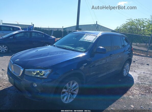 5UXWX9C35H0T20330 2017 BMW X3 Blue Przód lewy