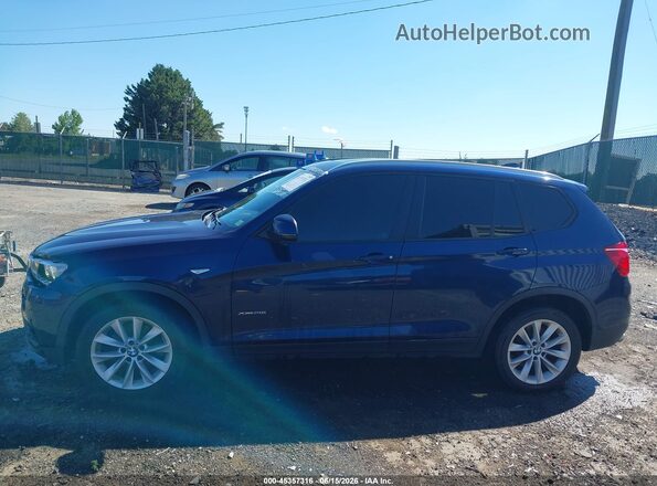 5UXWX9C35H0T20330 2017 BMW X3 Blue Widok wnętrza 360 stopni