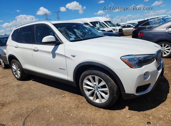 5UXWX9C35H0T21901 2017 BMW X3 White Front right