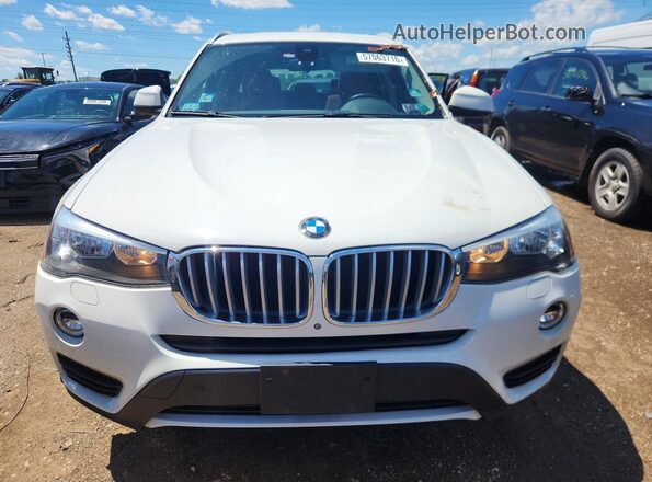 5UXWX9C35H0T21901 2017 BMW X3 White Front view
