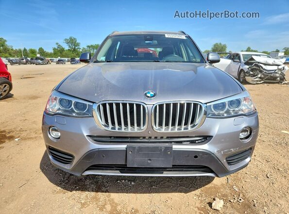 5UXWX9C36H0W75393 2017 BMW X3 Gray Vista frontal