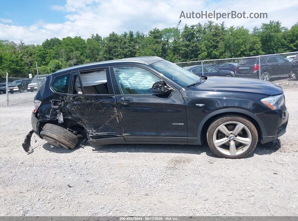 5UXWX9C38H0W67716 2017 BMW X3 Black Սալոնի հետևի տեսք