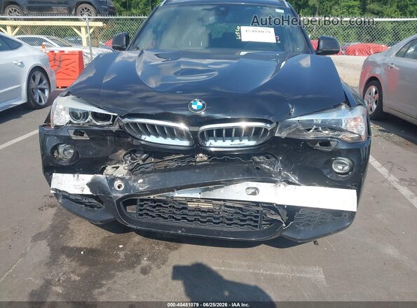 5UXWX9C38H0W70826 2017 BMW X3 Black Widok z przodu
