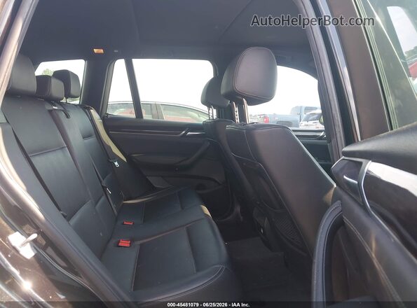5UXWX9C38H0W70826 2017 BMW X3 Black Widok naklejki z numerem VIN