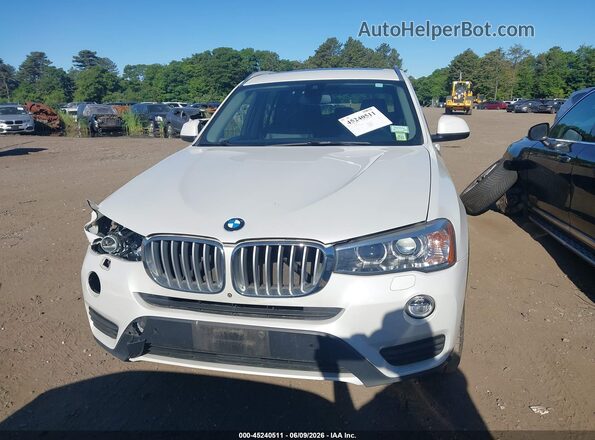 5UXWX9C39H0W80099 2017 BMW X3 White 