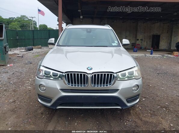 5UXWX9C3XH0T24664 2017 BMW X3 Beige Widok zestawu wskaźników