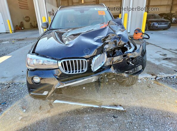 5UXWX9C50H0T01931 2017 BMW X3 Черный Вид спереди