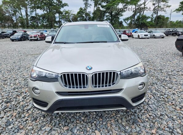 5UXWX9C50H0T09205 2017 BMW X3 Tan Вид спереду