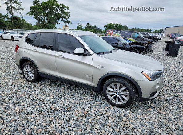 5UXWX9C50H0T09205 2017 BMW X3 Tan Передня права чверть