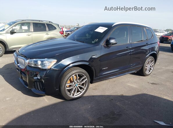 5UXWX9C51G0D71245 2016 BMW X3 Dark Blue Vista tres cuartos delantera izquierda