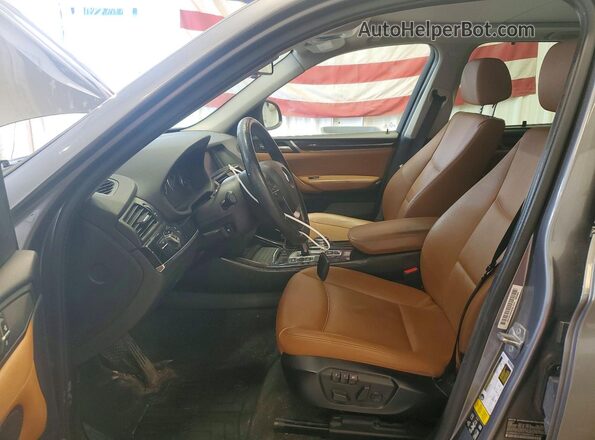 5UXWX9C51G0D92015 2016 BMW X3 Серый Вид салона спереди