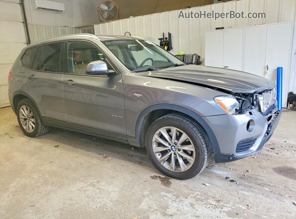 5UXWX9C51G0D92015 2016 BMW X3 Серый Передняя правая четверть