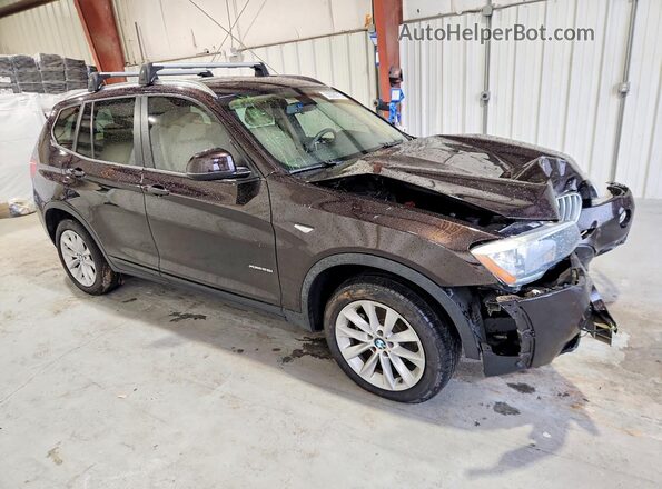 5UXWX9C52G0D72985 2016 BMW X3 Purple Przód prawy